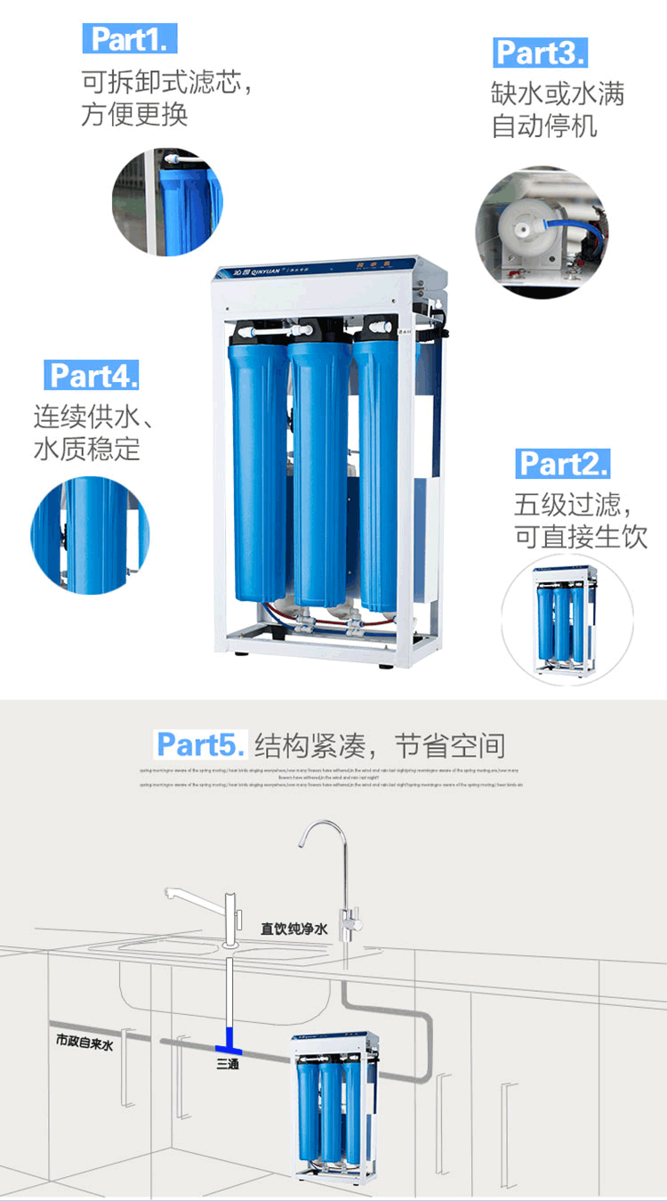 沁園商用純水設(shè)備QR-R5-08B、QR-R5-08D